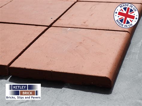 Reproduction Red Quarry Tiles with Single Bullnose Edge