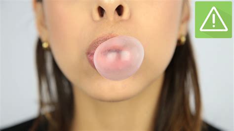 Chewing Gum Bubble Blowing