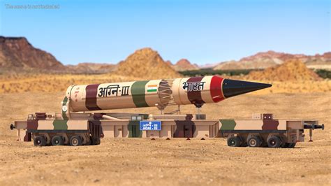 Indias Ballistic Missile Defence System Agni III 3D Model - TurboSquid ...