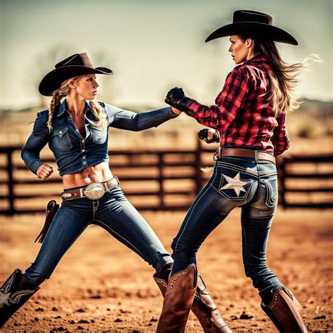 Brutal Cowgirl Catfight by Bikemanrick on DeviantArt