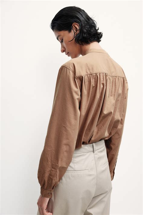 Pocket-Detail Blouse - Beige - Ladies | H&M US