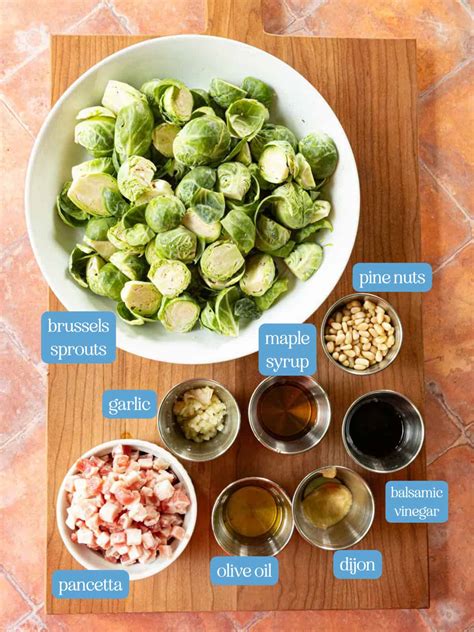 Roasted Maple Balsamic Brussels Sprouts with Pancetta - Seasoned and Salted