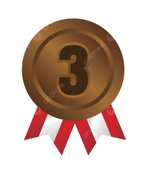 Ranking Medal Icon Illustration 3rd Place Bronze Champion Business Ranking Vector, Champion ...