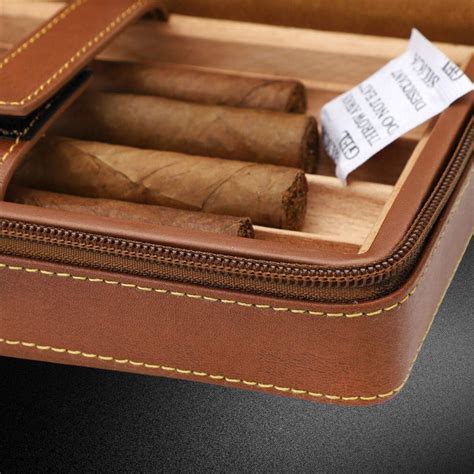 Portable Travel Leather Cigar Case - Cigar-Square