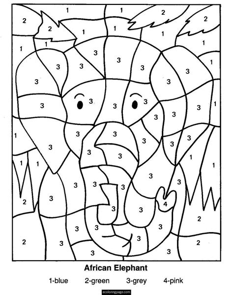 Free Printable Color by Number Coloring Pages - Best Coloring Pages For ...