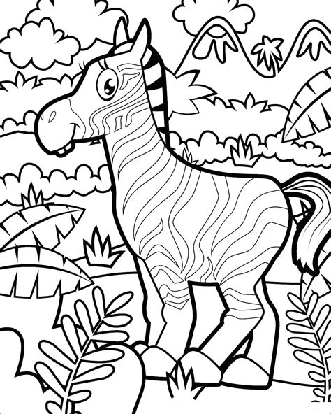Jungle Coloring Page