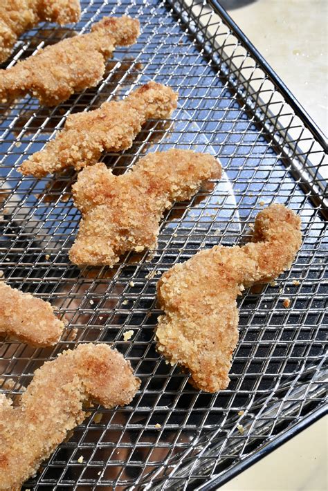 Healthy Oven Baked Dinosaur Chicken Nuggets - Highkeitasty