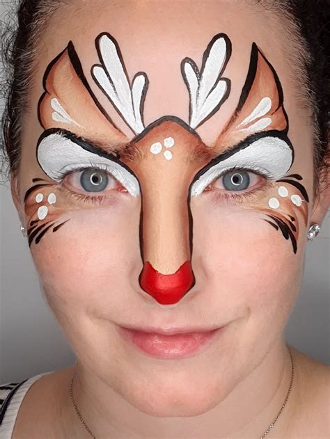 Reindeer Face Painting