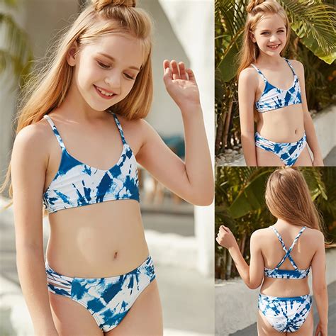 Teen Swimsuits Girls Swimsuit with Shorts Two Piece Bikini Sets ...
