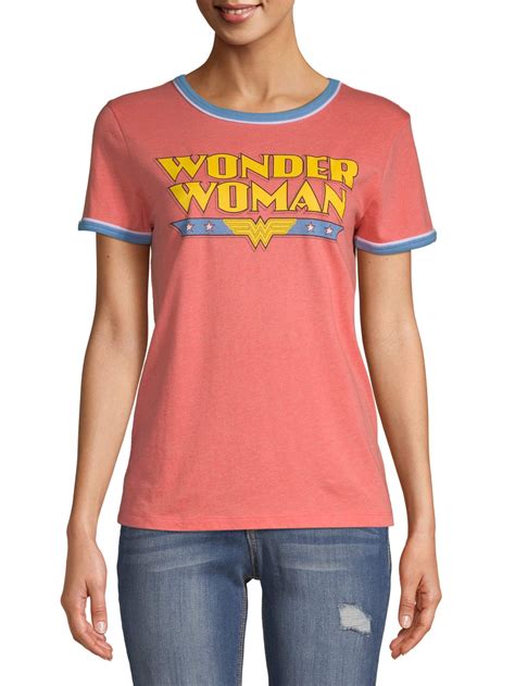 Wonder Woman Graphic T-shirt, Junior Apparel, Cotton Polyester Blend ...