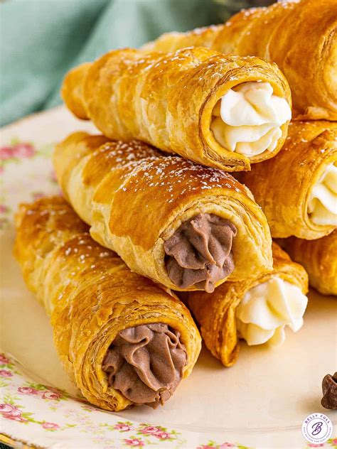 Puff Pastry Cream Horns - Belly Full