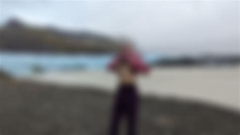 [F] Hiked up the side of a mountain in Iceland just to flash my tits! : r/Nudes