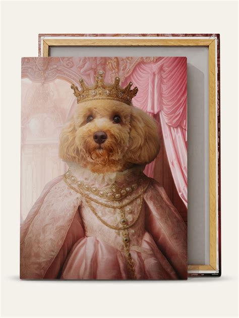 The Spoiled Princess – Custom Pet Canvas · Purr & Mutt