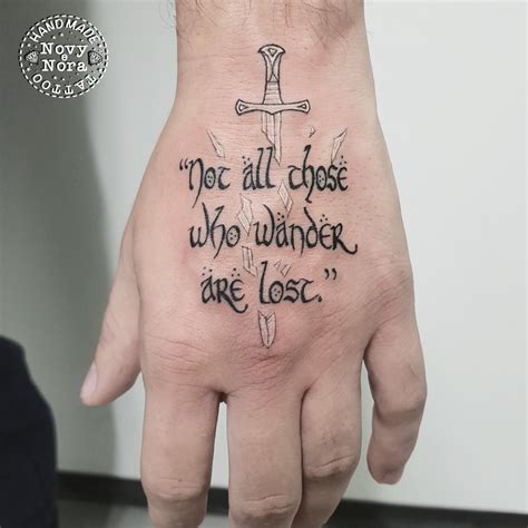 Not All Those Who Wander Are Lost Tattoo