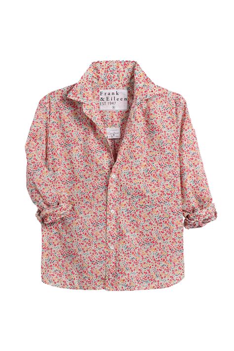 Frank & Eileen Silvio Floral Button Up shirt - Pink Floral | Garmentory