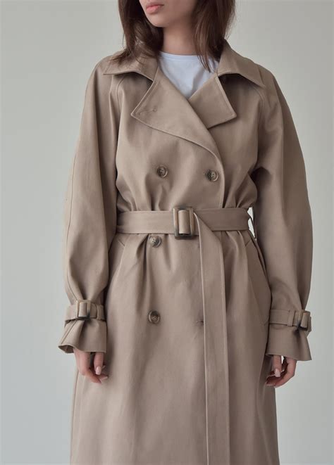 Beige Trench Coat for Women Beige Relaxed Trench Coat With - Etsy