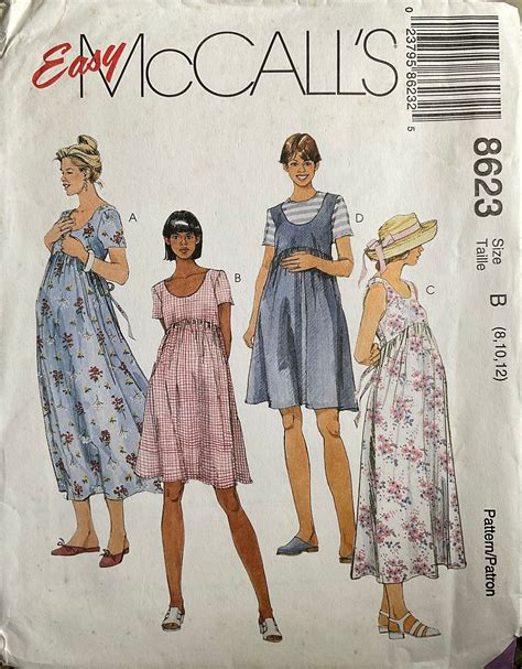 Mccall's 8623 Sewing Pattern vintage UNCUT - Etsy | Maternity sewing ...