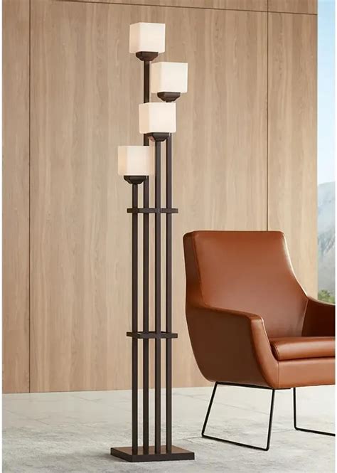 Franklin Iron Works Light Tree 72 1/2” 4-Light Torchiere Floor Lamp by ...