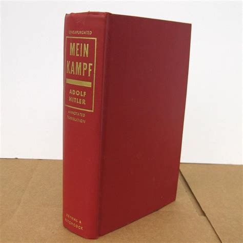 Mein Kampf Adolf Hitler 1940 HC Edition Reynal Hitchcock Annotated ...
