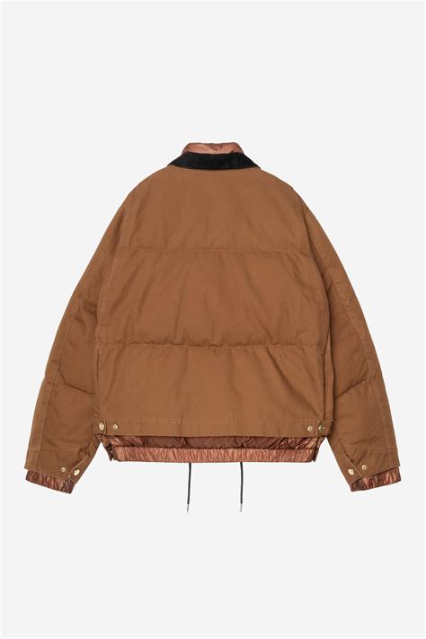 Carhartt WIP sacai x Carhartt WIP Washed Duck Puffer Jacket, Sacai Dark ...