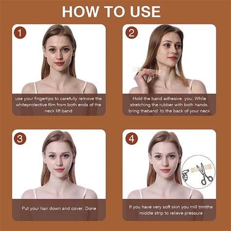 20 Pcs Neck Lifting Tape | Tape for Neck Lift | Instant Neck Lift Tape