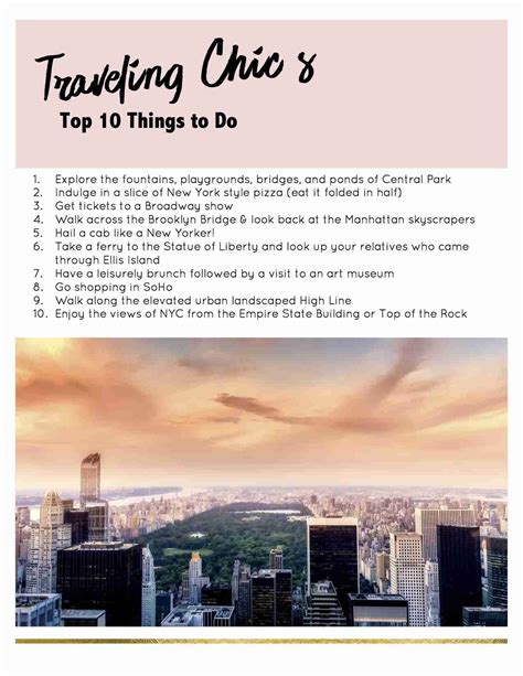 New York City – The Perfect Itinerary for First-timers - Traveling Chic