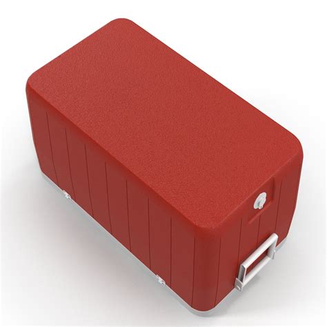 48 quart cooler red 3d 3ds