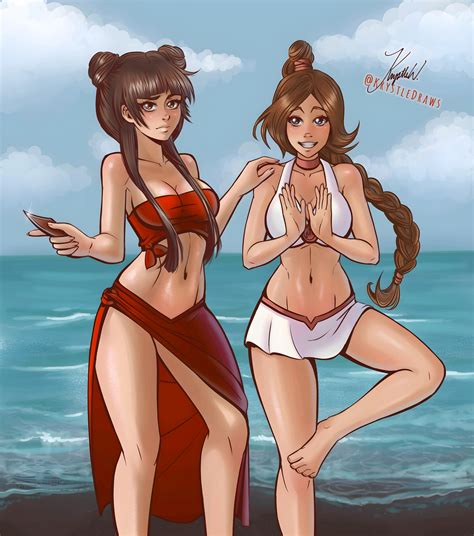 Mai and Ty Lee from Avatar The Last Airbender (by KrystleDraws) : r/cartoonbelly