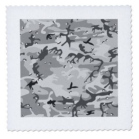 3dRose Winter Gray Camouflage Pattern - Quilt Square, 14 by 14-inch - Walmart.com