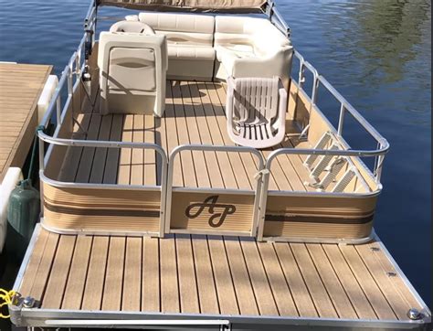 Wood Pontoon Boat Decking The Deck | Pontoon Boats 101