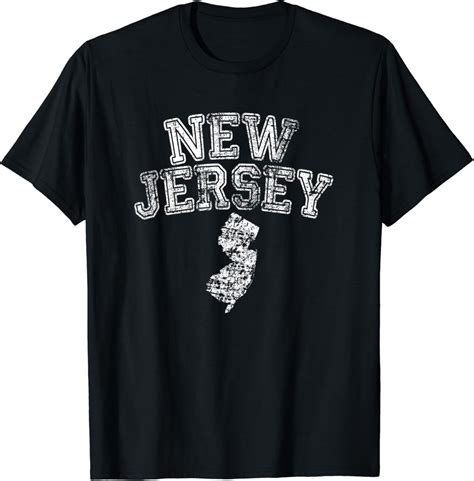 Amazon.com: State of New Jersey NJ T Shirt - Home Pride Tee - Hometown ...