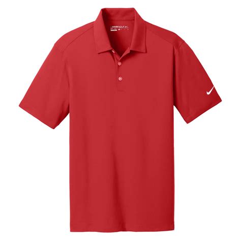 Nike Golf Men's Red Dri-FIT S/S Vertical Mesh Polo