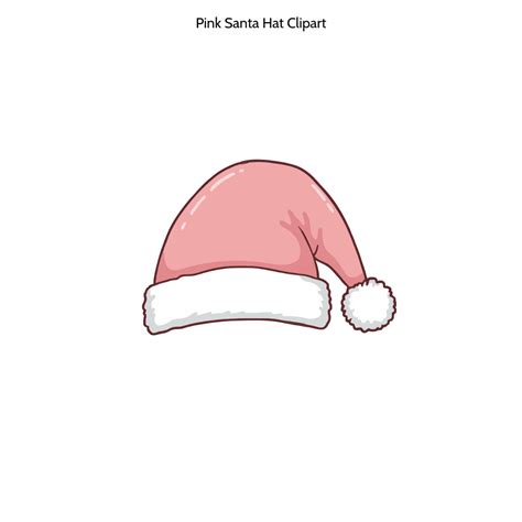 Free Pink Santa Hat Clipart Template to Edit Online