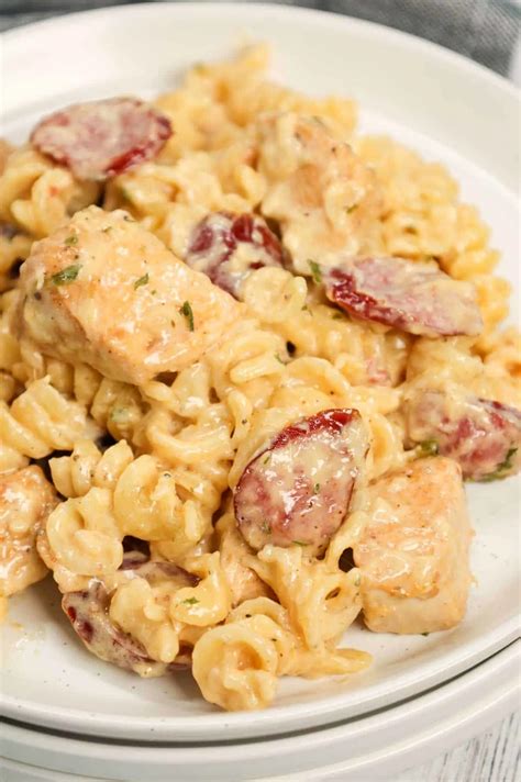 Chicken and Sausage Alfredo - THIS IS NOT DIET FOOD