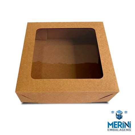 10 UNI - CAIXA FRIOS 25 X 25 X 5 - KRAFT - MERINI EMBALAGENS