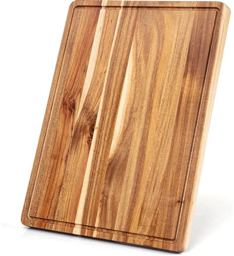 Amazon.com : Acacia Wood Cutting Board 24x18 inch, Butcher Block ...