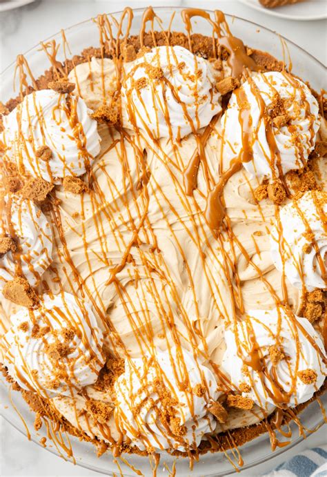 No Bake Cookie Butter Pie (Biscoff Cream Pie with Speculoos) - Together ...