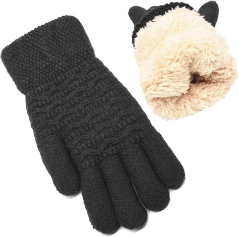 Dalrosia Women's Winter Warm Touch Screen Gloves Womens Thermal Cable ...