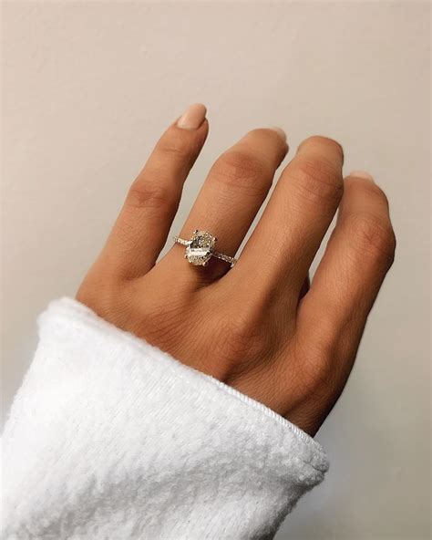 Gold Dainty Engagement Ring