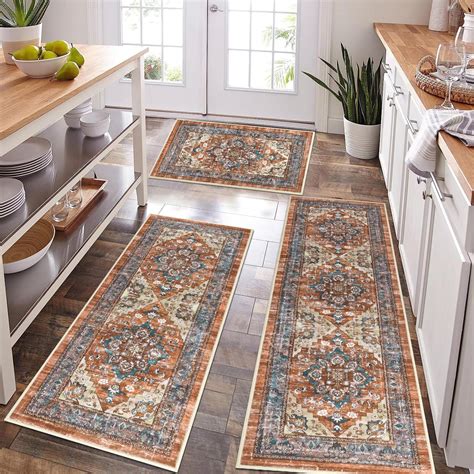 Amazon.com: Bsmathom Farmhouse Kitchen Rugs Sets 3 Piece with Runner ...