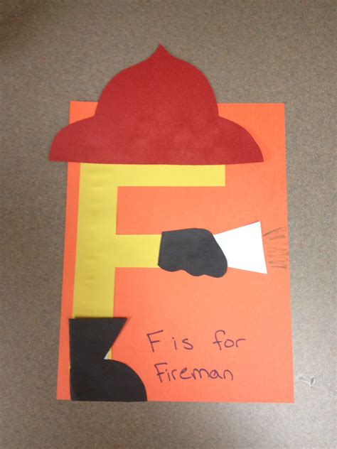 F Is For Fireman Craft