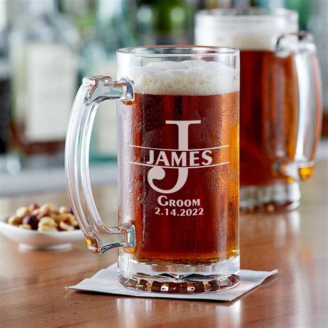 Stanford custom groomsmen beer mugs bottle opener – Artofit