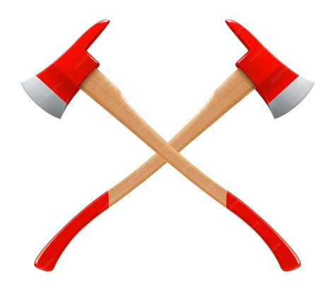 Premium Vector | Crossed firefighter axes isolated on white background ...