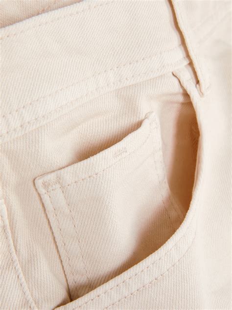 Mens Ecru High-Waisted Relaxed Fit Jeans | Primark