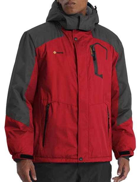 GEMYSE Men's Mountain Waterproof Ski Snow Jacket Winter Windproof Rain ...