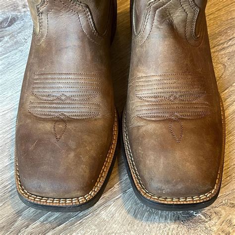 Ariat Rambler Patriot Western Cowboy Boots Brown... | Depop