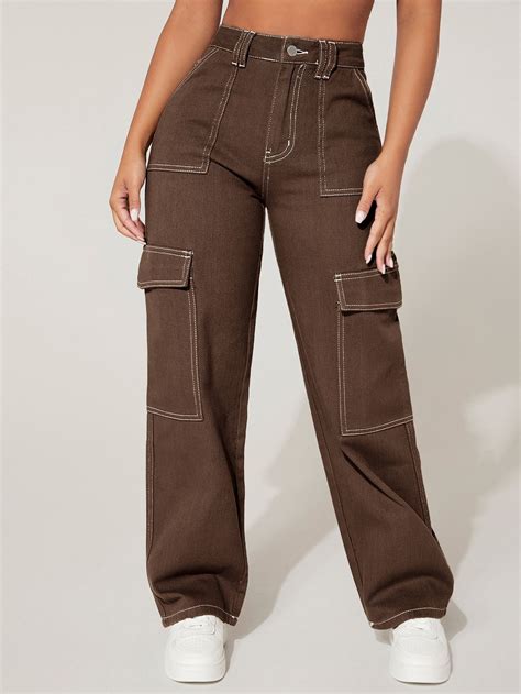 Cargo Pants Woman Brown at Jason Davies blog