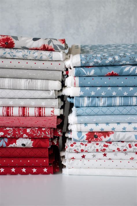 Moda Fabrics Old Glory Fat Eighth Bundle by Lella Boutique 5200F8 | Emerald City Fabrics