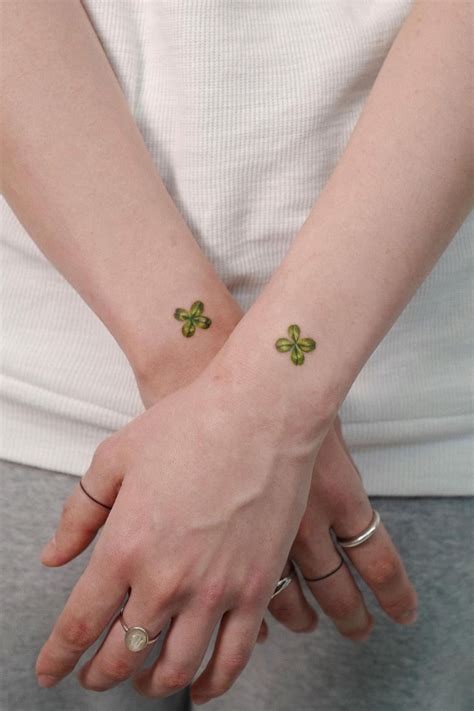 30+ Amazing Four Leaf Clover Tattoo Ideas