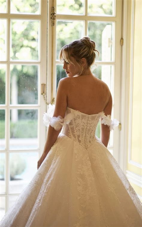 Princess Ballgown Bridal Dress Lavished in Dreamy 3D Floral